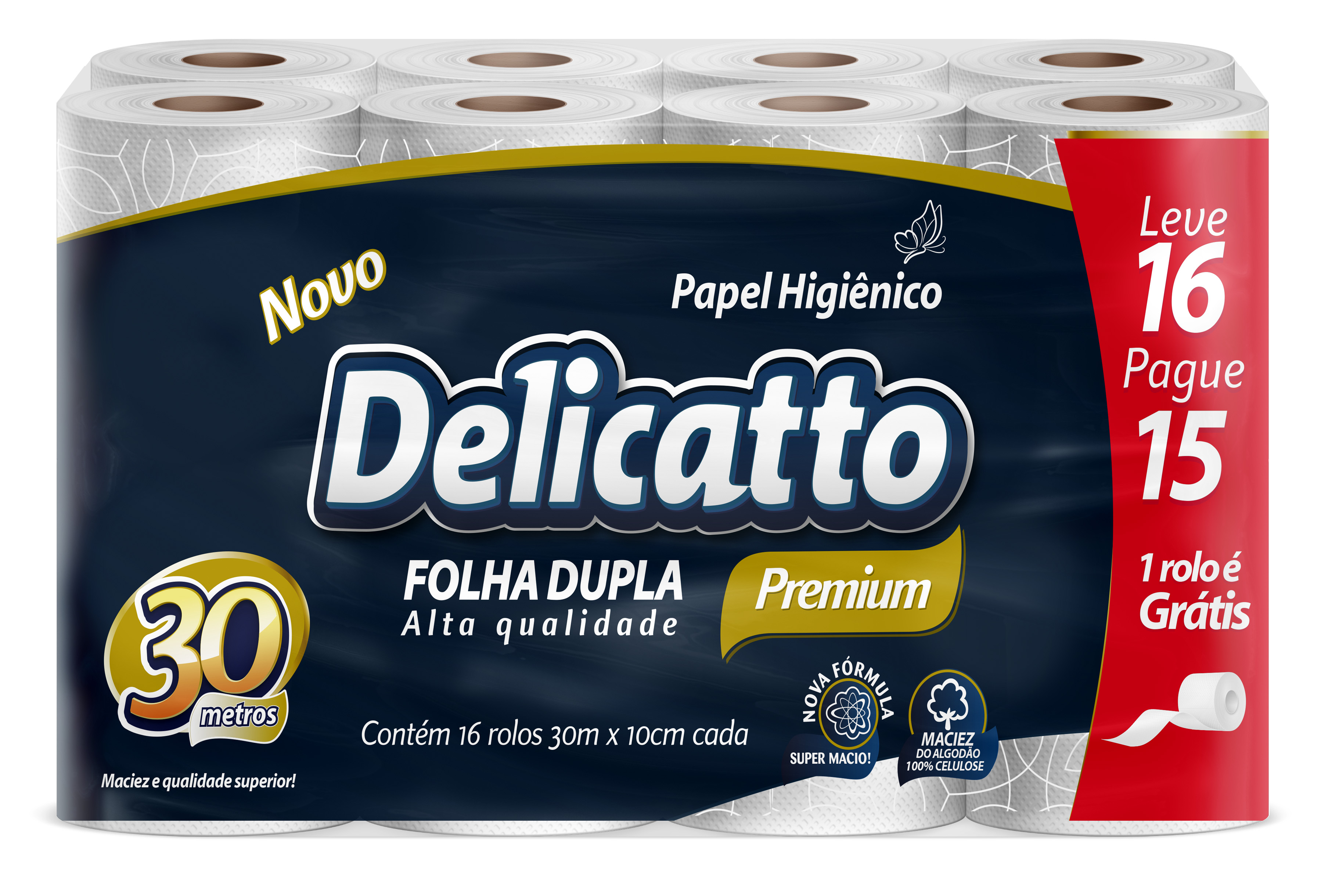 Delicatto Premium 16 Rolos