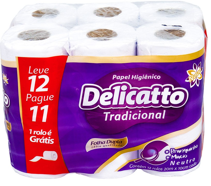 Delicatto Tradicional 12 Rolos