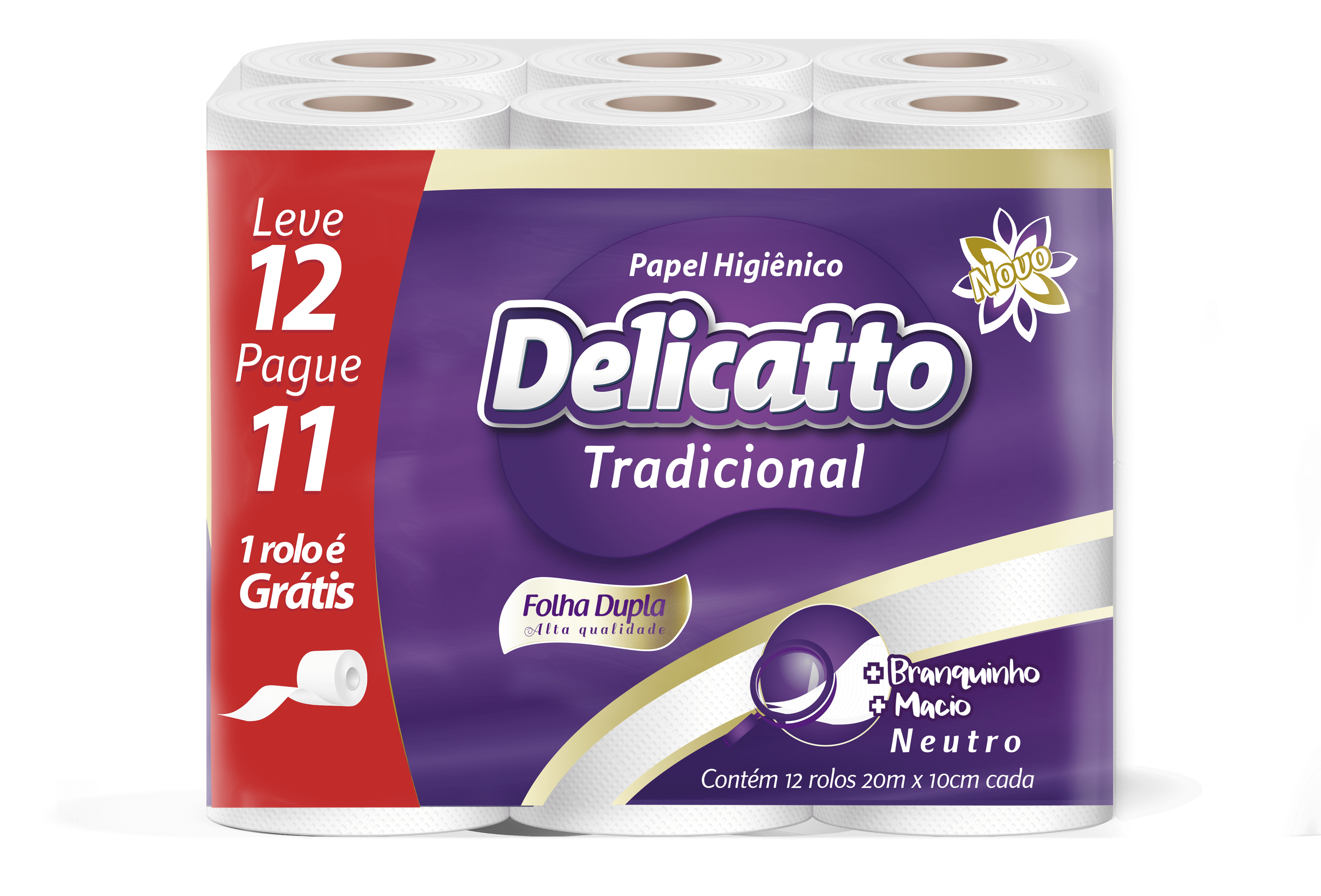 Delicatto Tradicional 12 Rolos